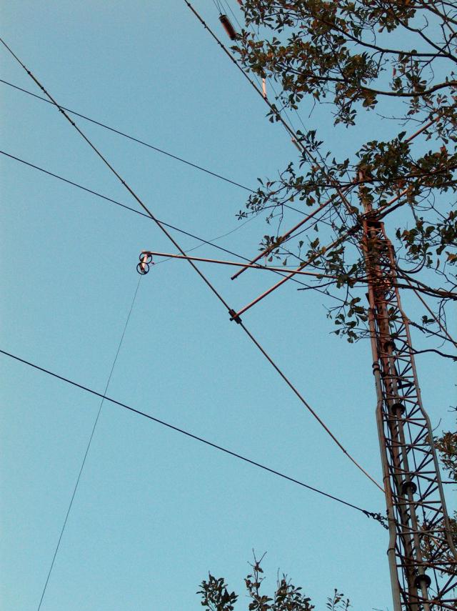 The upper end of the WC2XSR/13 antenna