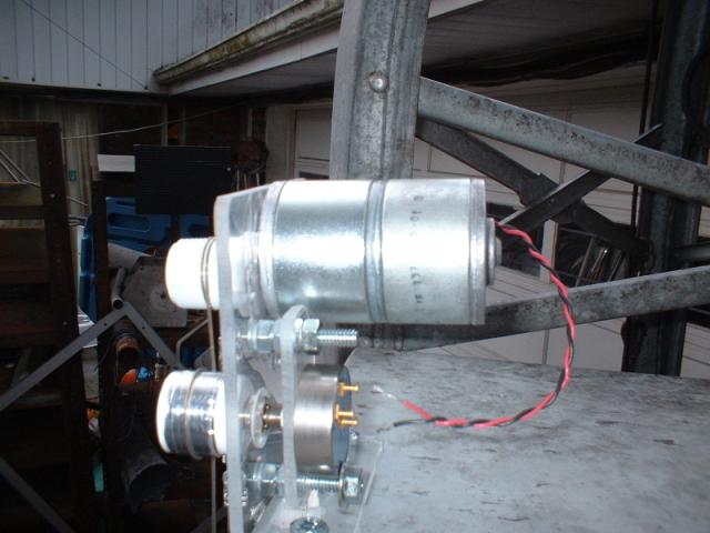 Motor assembly, side view