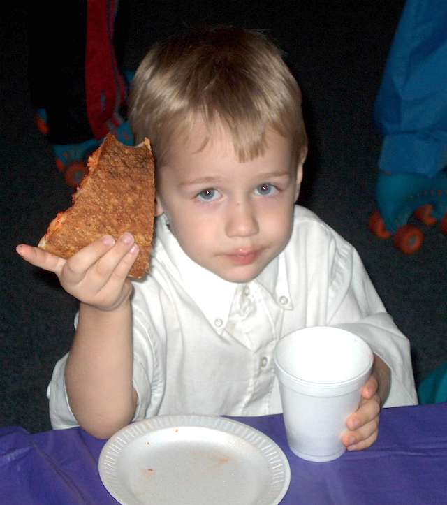 It's a Guy Thing; Pizza and a cold drink!