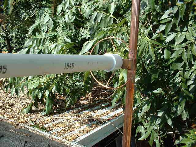 Support arm back view