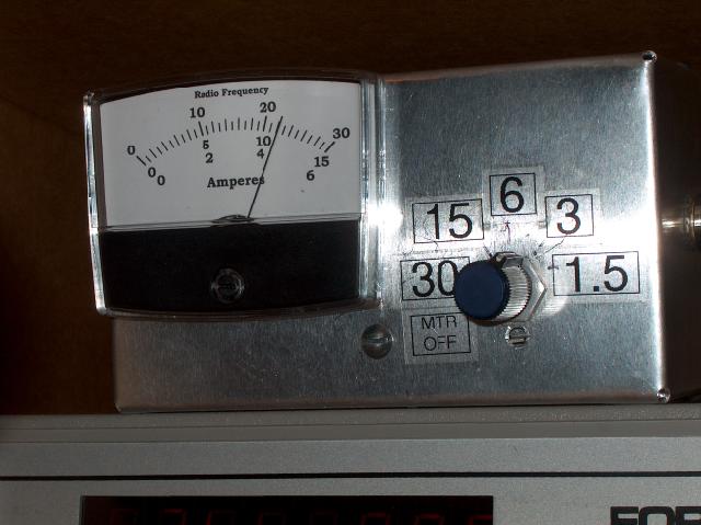 Remote Reading RF Ammeter at WC2XSR/13