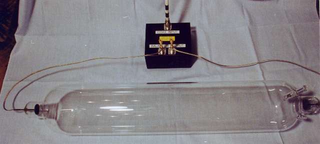 The "Texas Tube" set up for testing