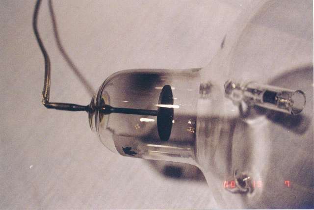 Sputtering deposit behind electrode after hjgh power RF operation