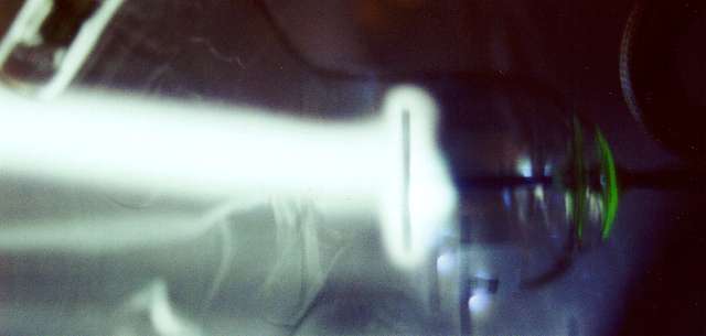 10 Joule Pulse Hitting Anode