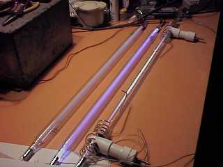 Test setup with Three Tubes