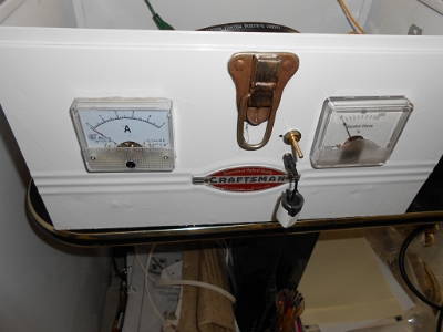 System built in a metal toolbox.