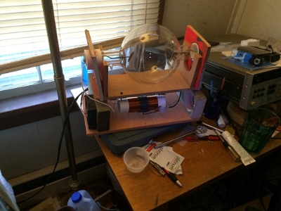 An SPA4 system built in a home made metal cabinet.