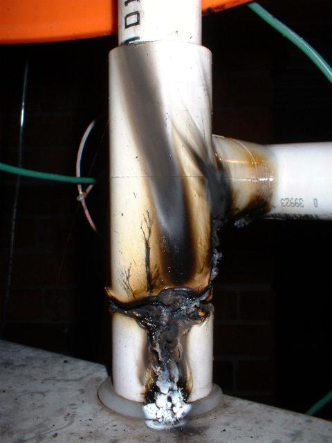 Rear View of Failed Insulator